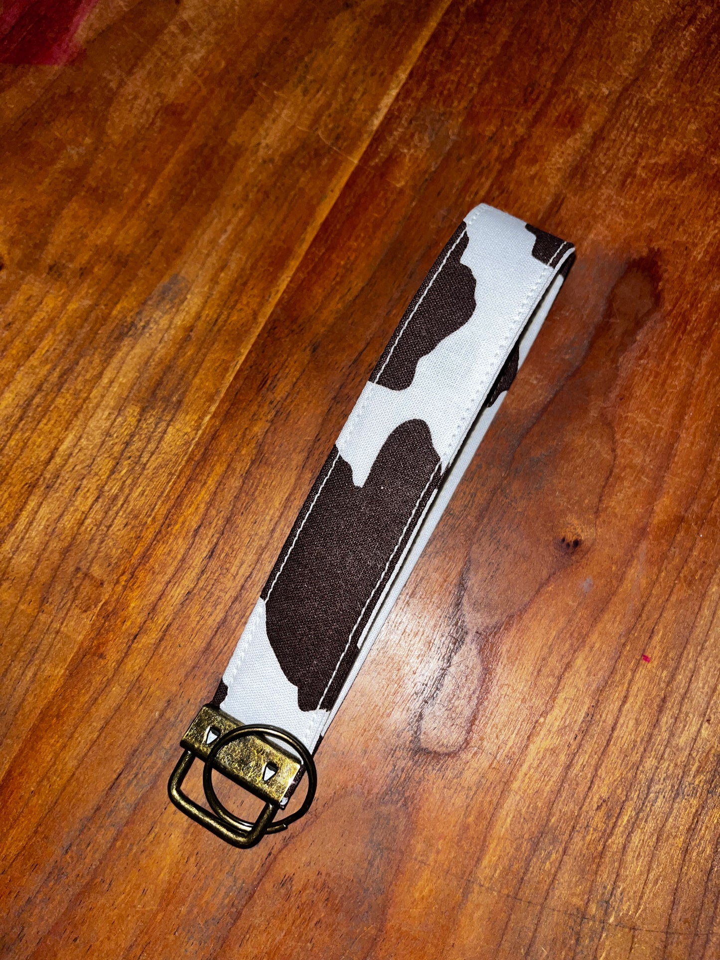 Wristlet Key Fob - Cow Print