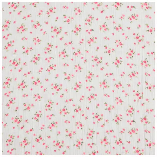 Bib - Pink Floral Gauze **SALE**